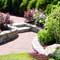 stone steps paver walkways garden plantings